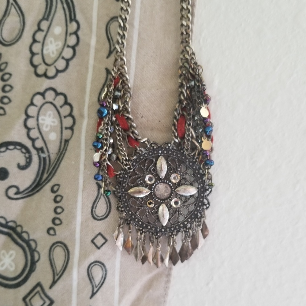 American Eagle statement boho bohemian necklace - Picture 5 of 7